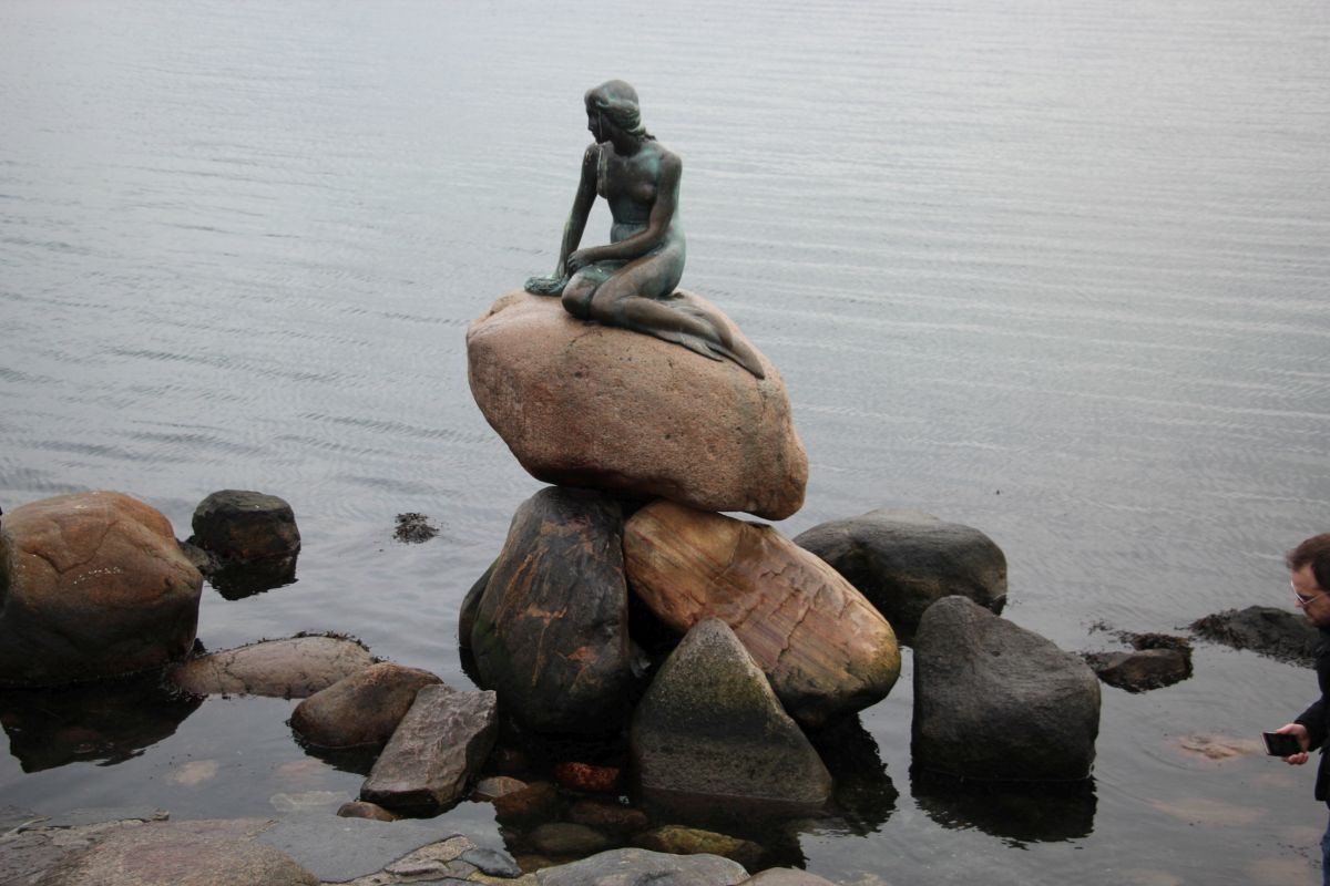 hableány szobor Koppenhága
